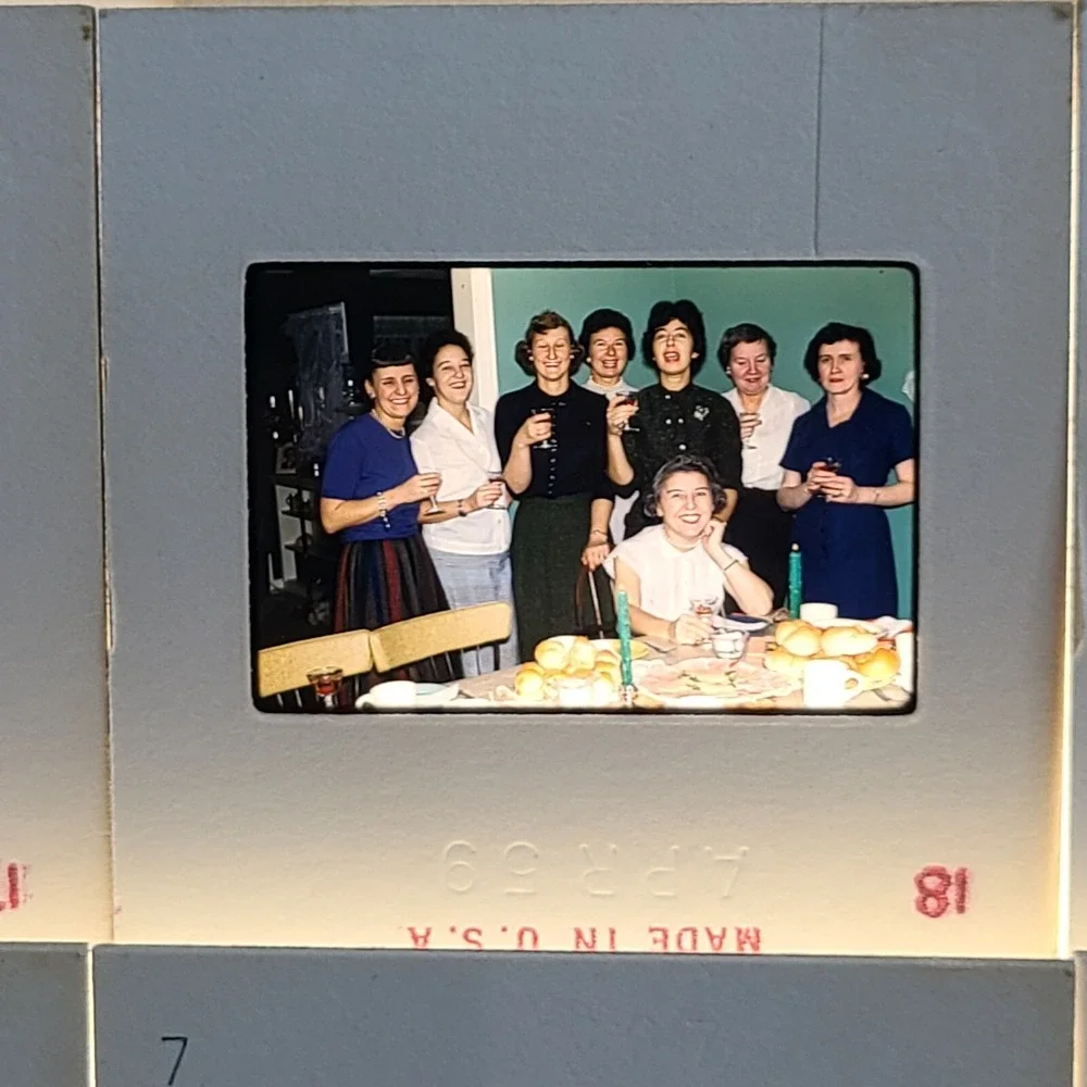 Lot of 30 Slides Party‎ Christmas People Gatherings 1968